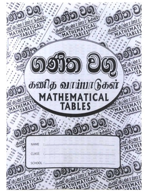 Mathematical Table - ගණිත වගු