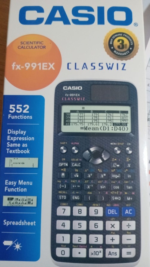 Scientific Calculator- Casio(FX 991 EX)
