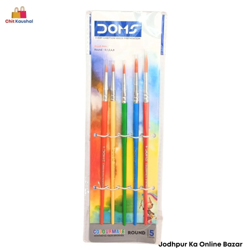 Paint Brush - Colourmate - Round (Synthetic Hair) - 0,1,2,4,6