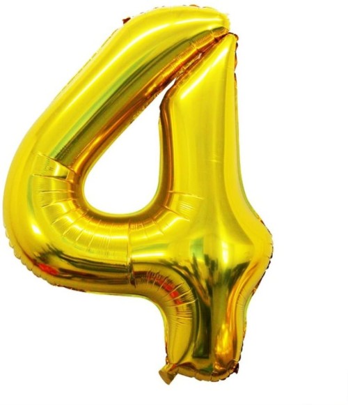 Foil Number Balloon - Four- Large 32"