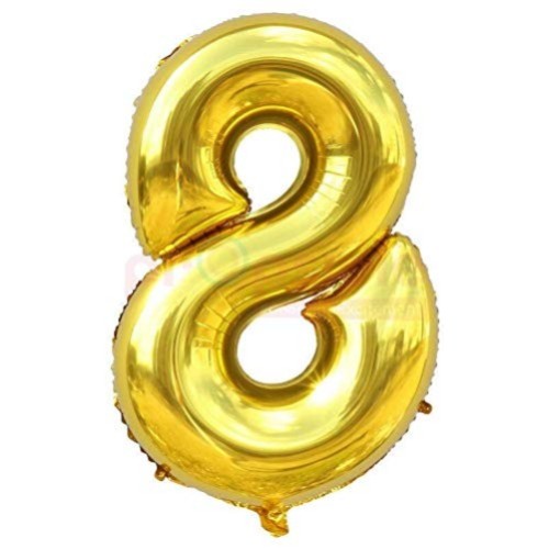 Foil Number Balloon - Eight- Large 32"
