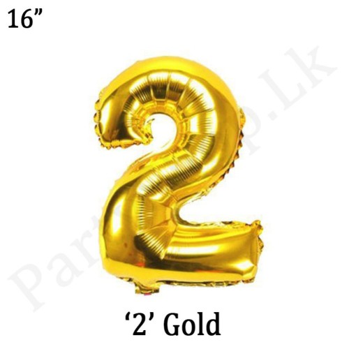 Foil Number Balloon - Two
