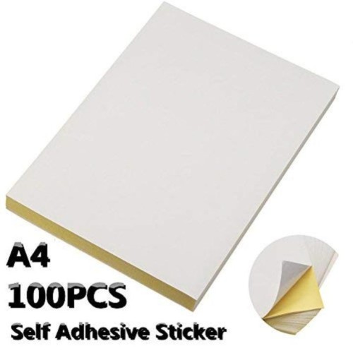 White A4 Size Sticker - Matte