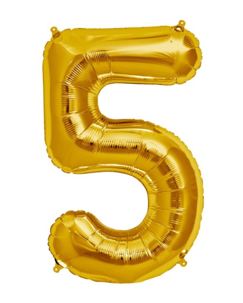 Foil Number Balloon - Five- Large 32"