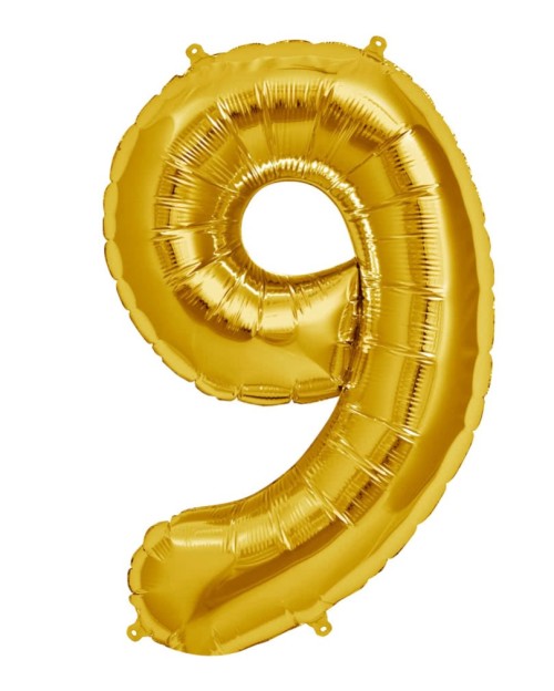 Foil Number Balloon - Nine- Large 32"