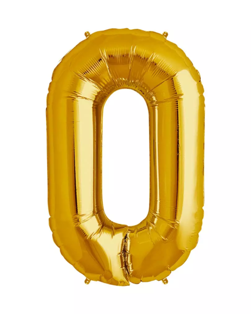 Foil Number Balloon - Zero - Large 32"
