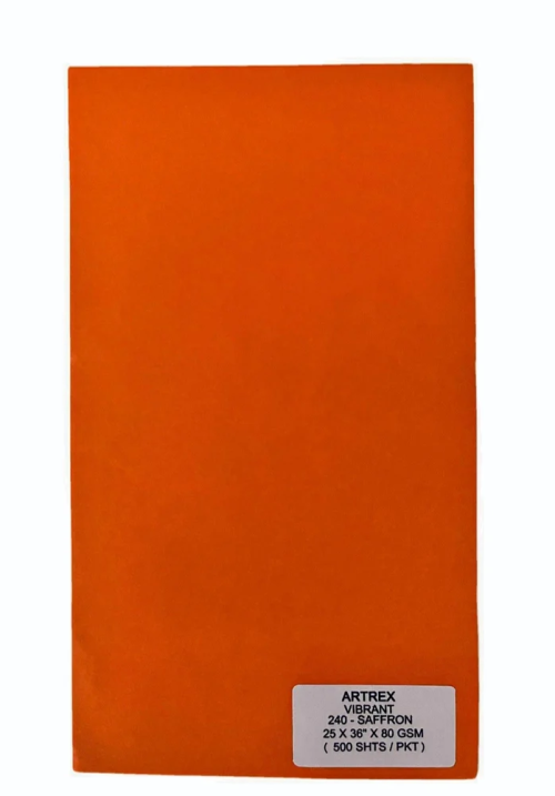 Color A4 Sheet - Saffron