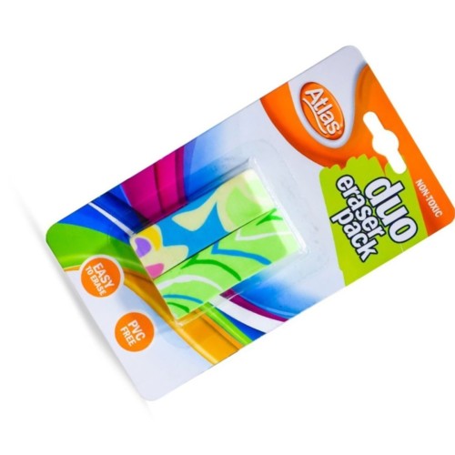 Atlas Eraser Duo Blister