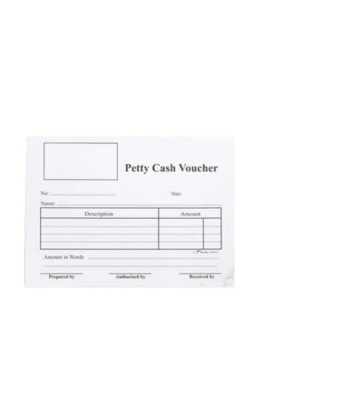 Petty Cash Voucher Book - Weerodara