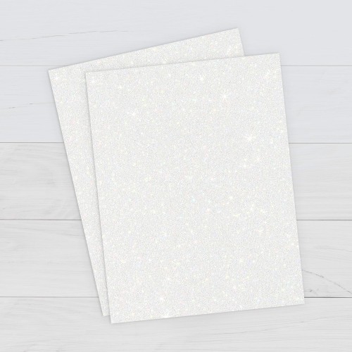 Glitter Sheet - White
