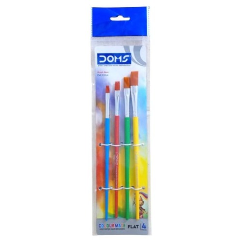 Paint Brush - Colourmate - Flat (Synthetic Hair) - 0,1,2,4,6