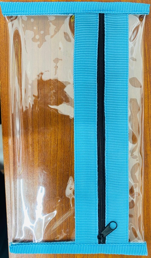 Pencil Pouch Clear Side Zipper