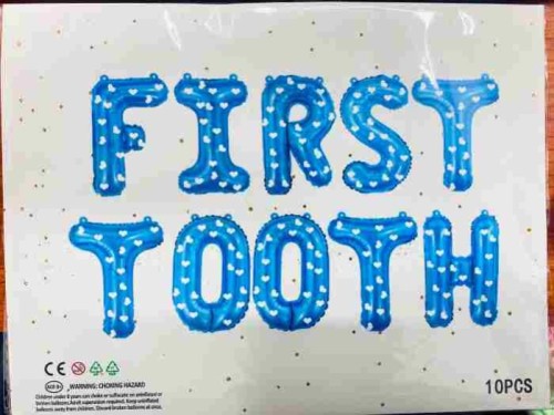 First Tooth Foil Ballon