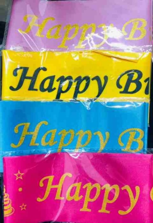 Happy Birthday Sash