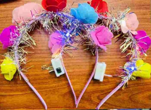 Flower Hair Band with Lights