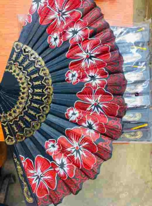 Designed Palm Leaf Fan