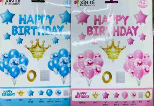 Happy Birthday Foil Balloon pack