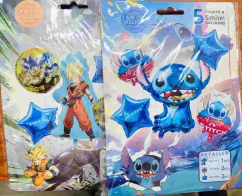 Cartoon Foil Balloon Pack
