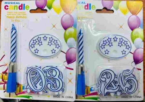 Musical Candle with Numbers