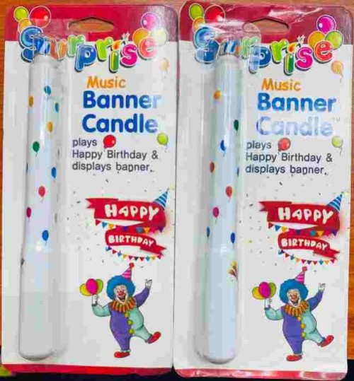 Music Banner Candle