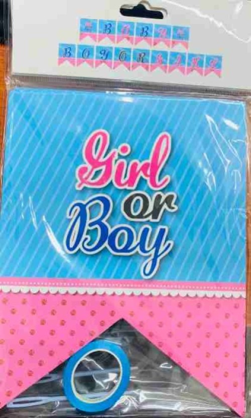 Gender Reveal Banner