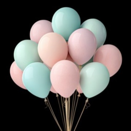 Mixed Pastel Colour Balloon Packet
